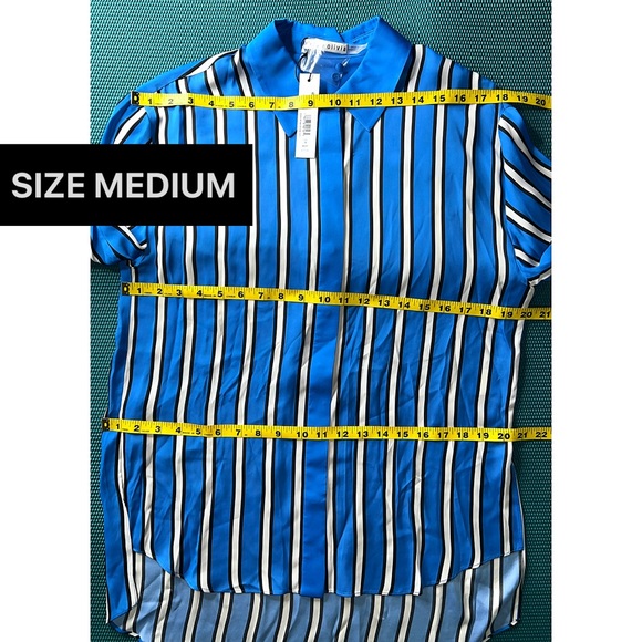 Alice + Olivia Dimitra Oversized High Low Button Down Shirt - Picture 11 of 16